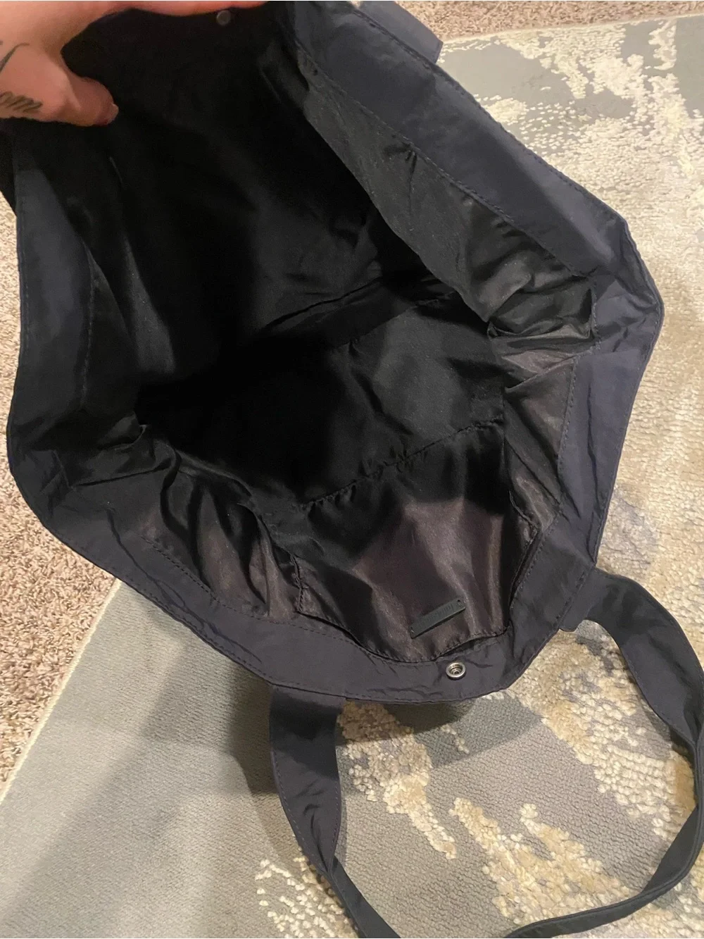lululemon athletica Black Side Cinch Everyday shopper Tote bag large 18L